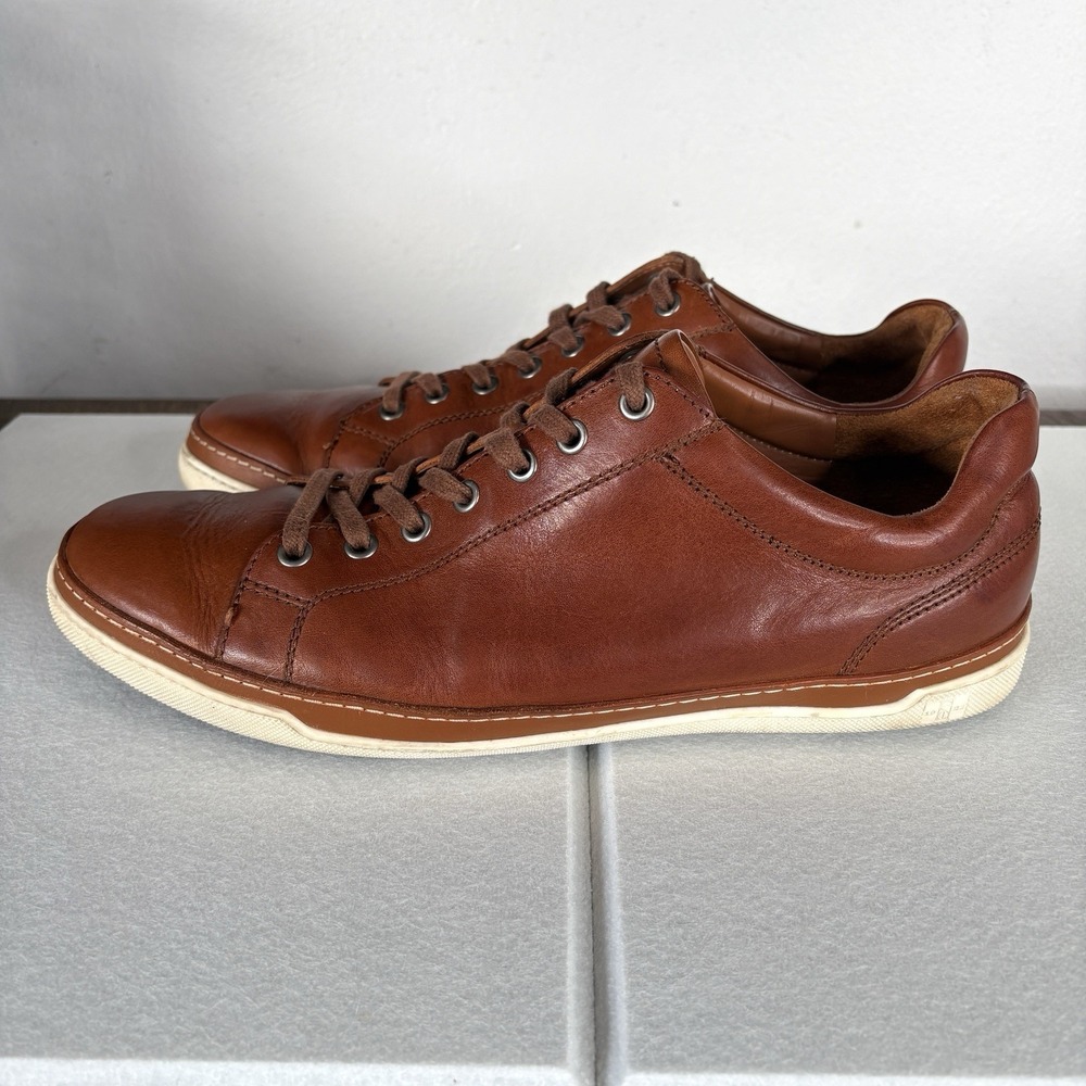 Allen Edmonds Porter City Derby Sneakers 11 E Leather Lace Up Walnut Brown 2664